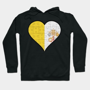 Vatican Jigsaw Puzzle Heart Design - Gift for Vatican With Vatican City Roots Hoodie